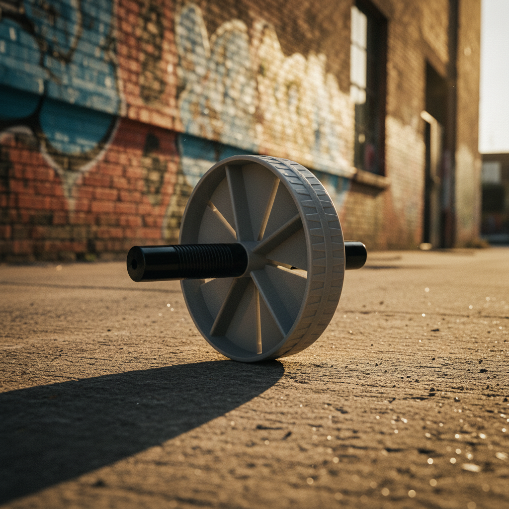 Ab Wheel graffiti street golden hour