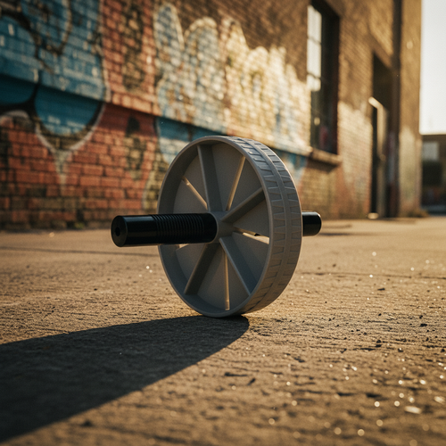 Ab Wheel graffiti street golden hour